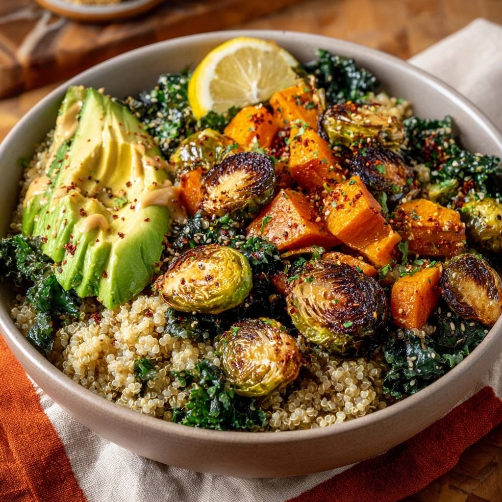 Sweet Potato Brussel Bowl