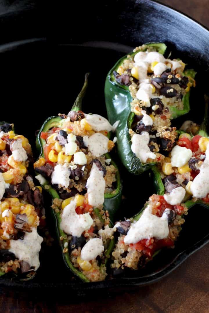 Southwest Stuffed Poblano Peppers